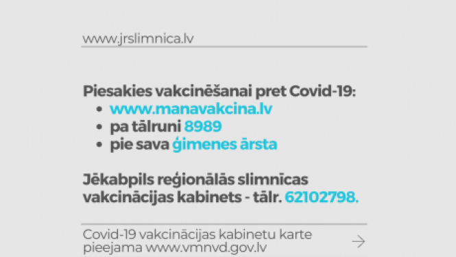 Kā pieteikties vakcīnai pret Covid-19