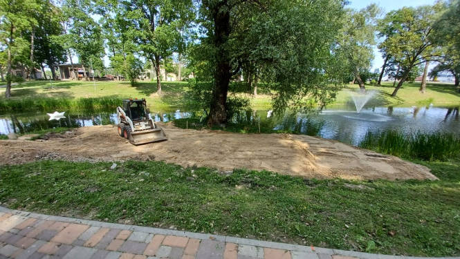 Vides objekta "Gredzeni" izbūve Kena parkā