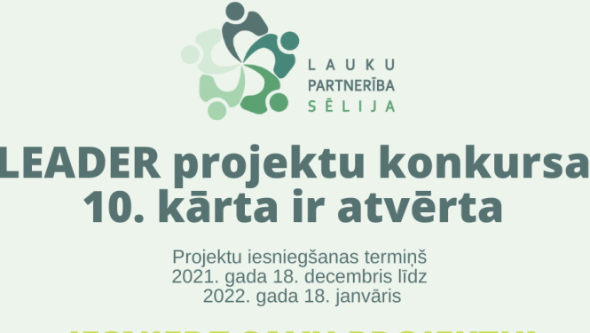 LEADER projektu konkursa plakāts