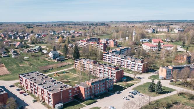 Salas ciema skats no augšas