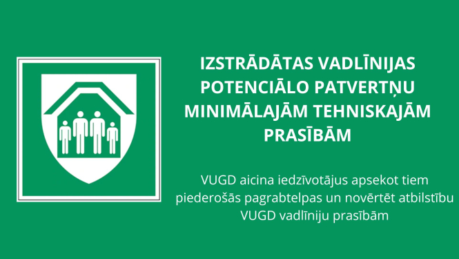 Vadlīnijas potenciālo patvertņu minimālajām tehniskajām prasībām