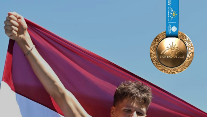 Jēkabpilietis Daniels Ģiedris izcīna bronzas medaļu Skopje, Maķedonijā.