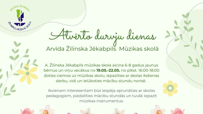 Informatīvs materiāls no MŪzikas skolas