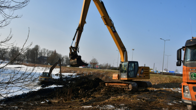 Pils dīķa tīrīšana