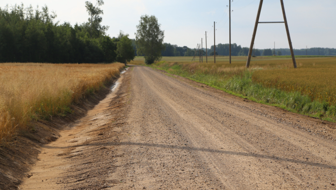Noņemts apaugums ceļu malās