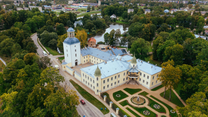 Krustpils pils no drona lidojuma