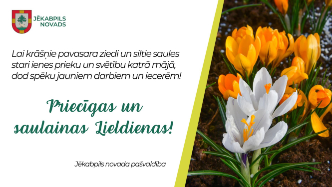 Priecīgas un saulainas Lieldienas!