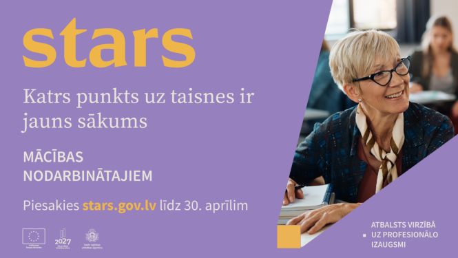 Mācību uzsaukuma plakāts