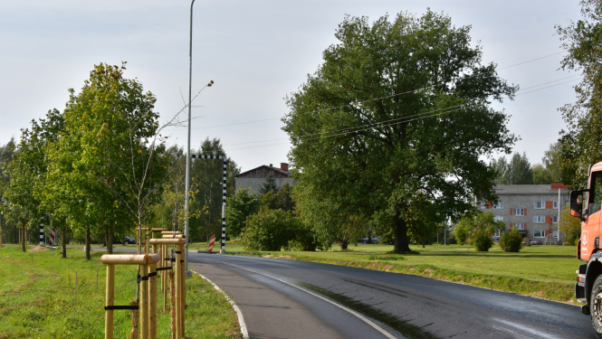 Noasfaltēta iela Salā