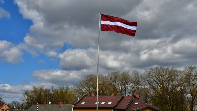 Latvijas karogs Jēkabpils pilsētā