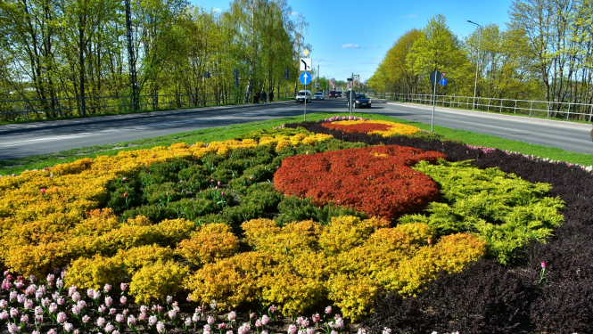 Puķu dobe Jēkabpilī