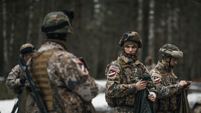 Ilustratīvs attēls ar Zemessardzi