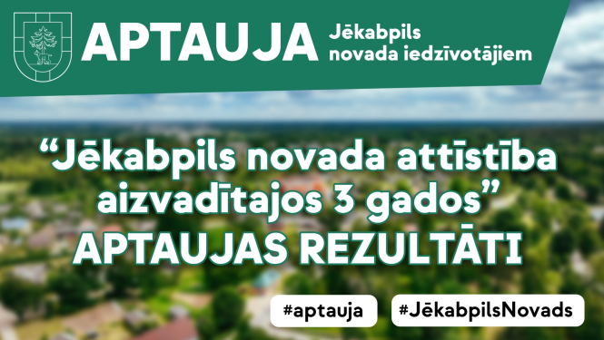 Aptaujas rezultātu plakāts