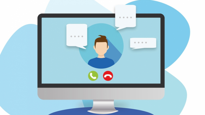 ilustrācija - attālinātais ierēdnis