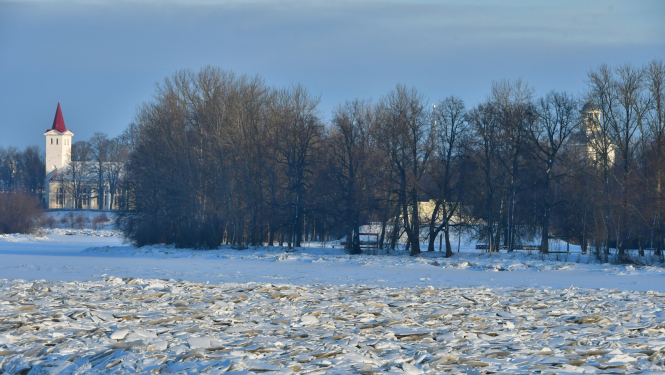 Aizsalusi Daugava pie Jēkabpils