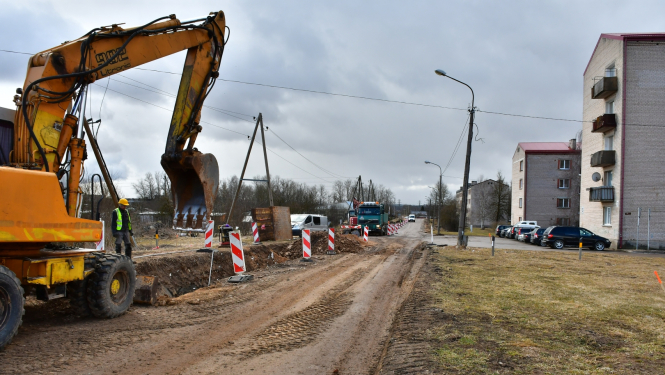 Ielas izbūve Ķieģeļu ielā Jēkabpilī