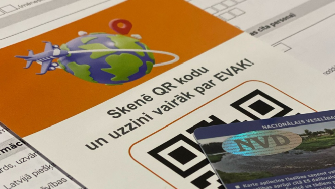 EVAK karte ilustratīvs attēls