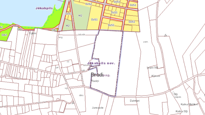 Radzes atrašanās kartē