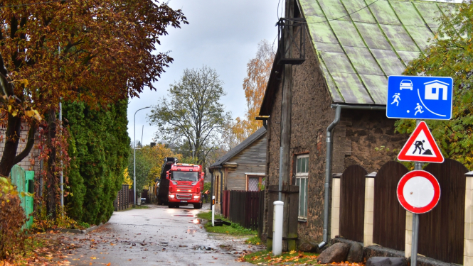 Zaļā iela Jēkabpils remontdarbi