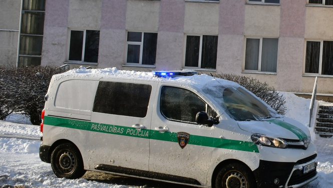 Pašvaldības policijas mašīna