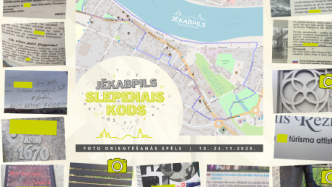 Piedalies foto orientēšanās spēlē un atšifrē “Jēkabpils slepeno kodu”!