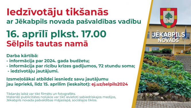 Iedzīvotāju tikšanās posteris