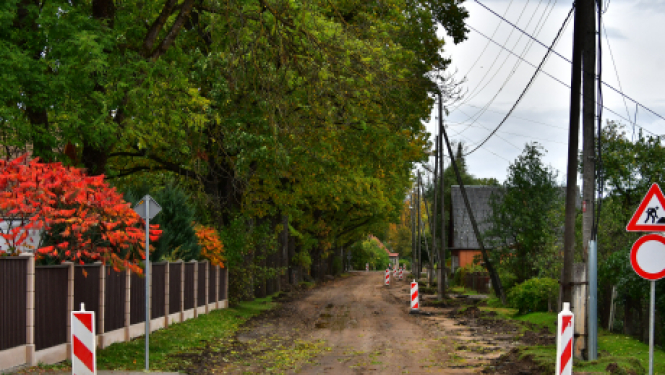 Palejas ielas pārbūves laikā noteikti satiksmes ierobežojumi
