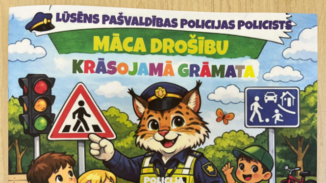 Bērnu grāmatiņa Lūsis-policists 