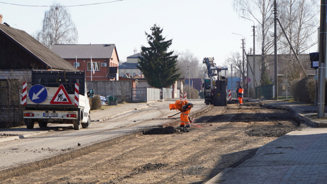 Jaunās ielas pārbūve - būvdarbi