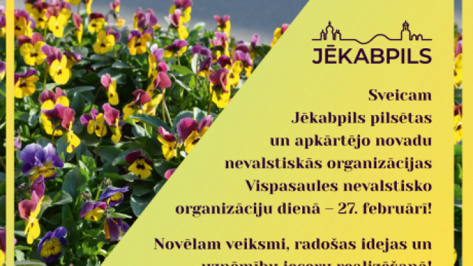 Sveiciens nevalstiskajām organizācijām Vispasaules nevalstisko organizāciju dienā!