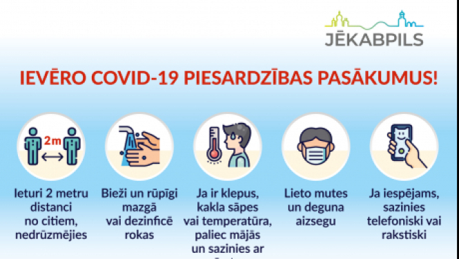 Jēkabpilī trīs no gandrīz 600 testētajiem iestāžu darbiniekiem apstiprināta Covid-19 saslimšana