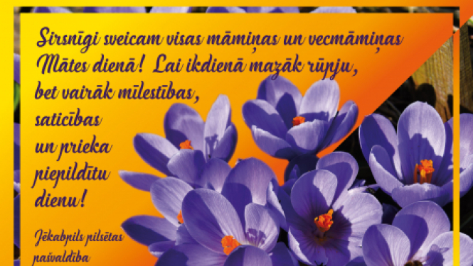Sveicam Mātes dienā!