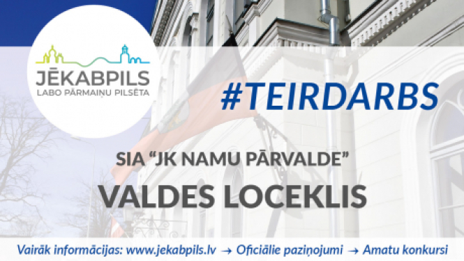 Turpinās konkurss SIA "JK Namu pārvalde" viena valdes locekļa amatam