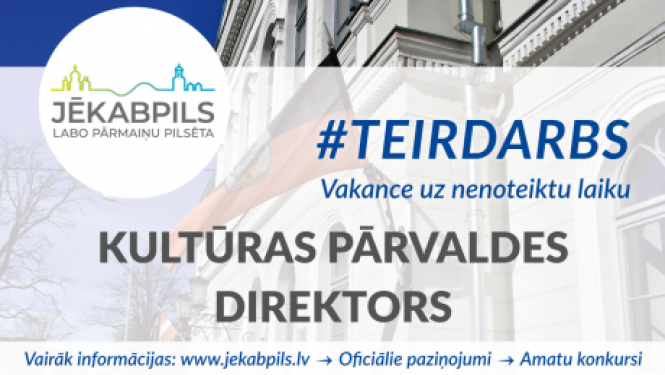 Pagarināts konkurss Kultūras pārvaldes direktora amatam