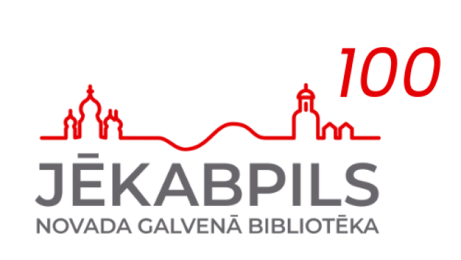 Bibliotēkas simtgades logo
