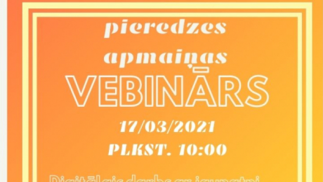 Projekta “KOPĀ vienā virzienā” ietvaros darbā ar jaunatni iesaistītos aicina uz pieredzes apmaiņas vebināru
