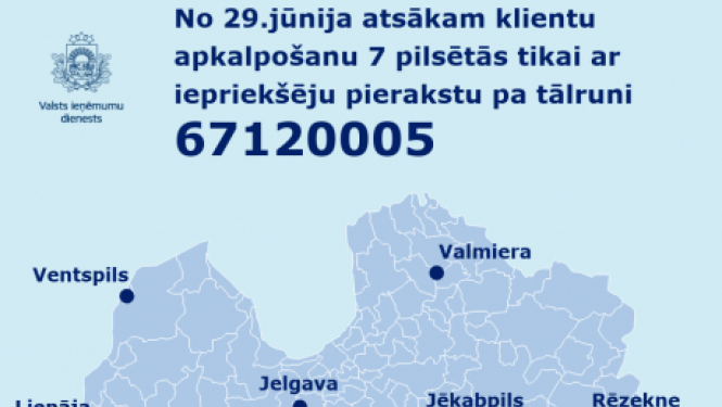 VID atsāk klientu apkalpošanu vēl 7 pilsētās, apmeklētājiem obligāti iepriekš jāpierakstās