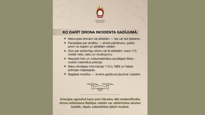 Ko darīt drona incidenta gadījumā