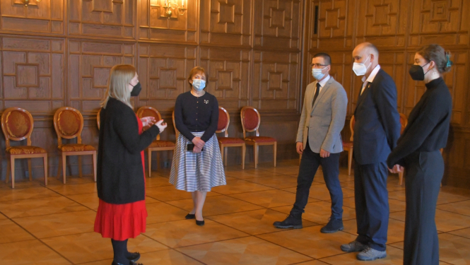 Krustpils pils apskate kopā ar Norvēģijas vēsnieku Latvijā