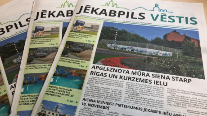 Izdots pašvaldības izdevuma “Jēkabpils vēstis” septembra numurs