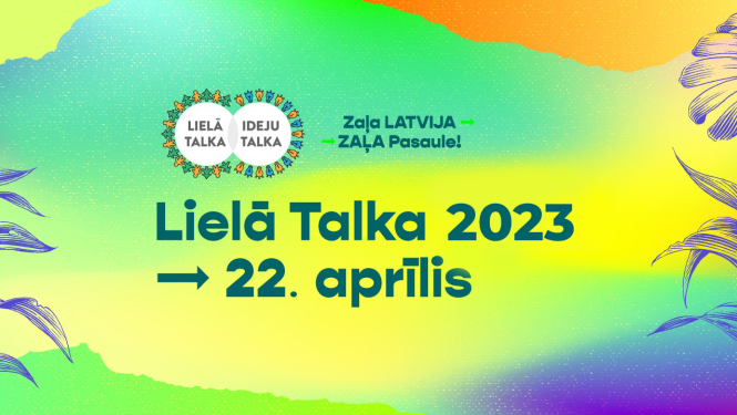 Lielās talkas 2023. gada plakāts