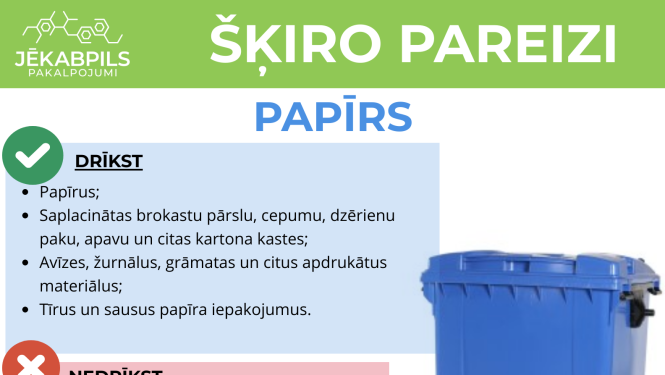 Ilustratīvs attēls par atkritumu šķirošanu