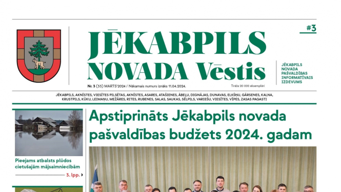 Jēkabpils novada vēstis marts