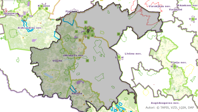 Plānošanas dokumenta teritorijas karte