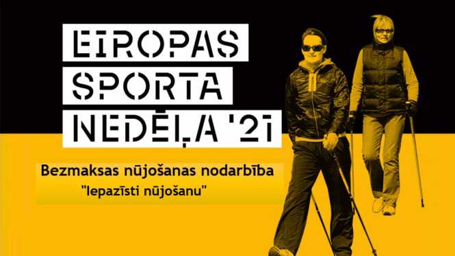 Eiropas sporta nedēļa 2021 - nūjošana