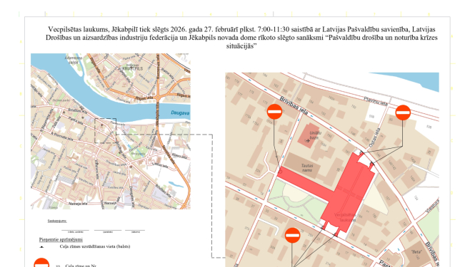 slēgts vecpilsētas laukums