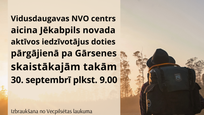 Pārgājiens - informatīva afiša