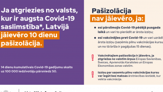 VM vakcinētajiem rosina noteikt virkni papildu atvieglojumu