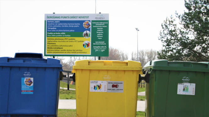 Atkritumu šķirošanas laukums Jēkabpilī