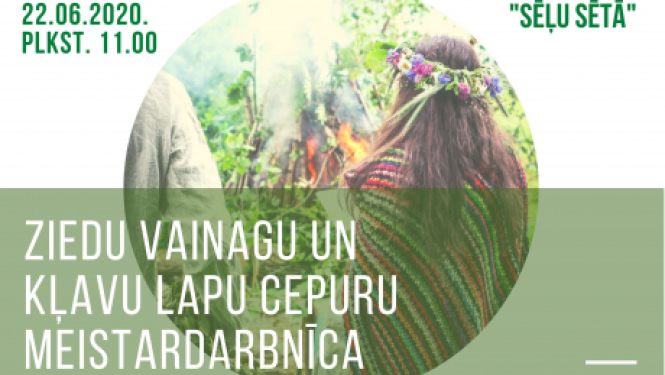 Ziedu vainagu un kļavu lapu cepuru meistardarbnīca